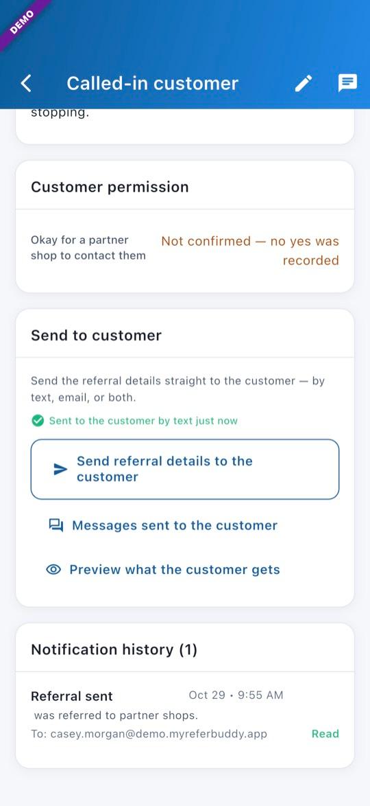 App screen: Find it in the Tracker